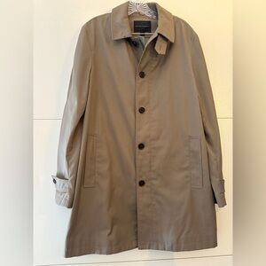 Banana Republic Tan Trench Coat Classic Design Preppy Ivy League‎ Old Money SZ M